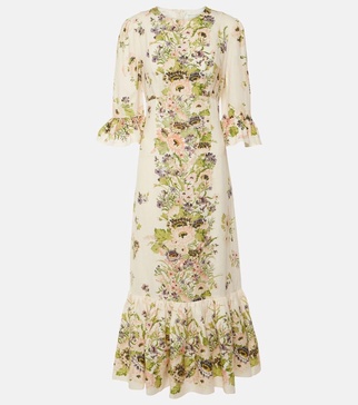 Zimmermann Halliday Long Floral Dress