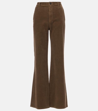 Anna cotton-blend corduroy wide-leg pants