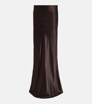 Satin maxi skirt 