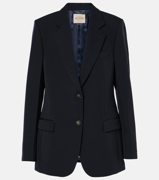 Single-breasted wool blazer