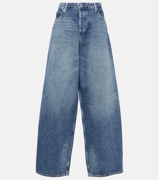 Mari high-rise wide-leg jeans