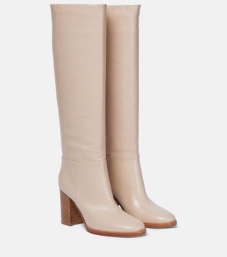 Santiago leather knee-high boots