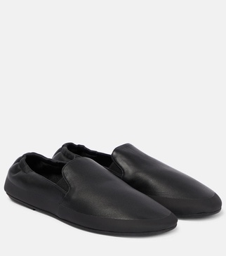 Tech leather loafers 