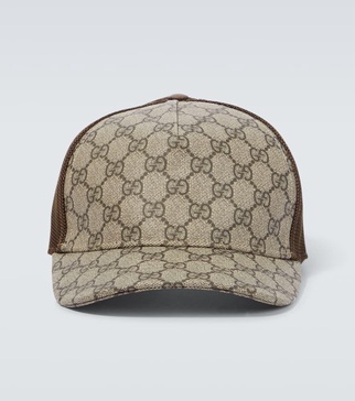 GG Supreme canvas and mesh baseball cap