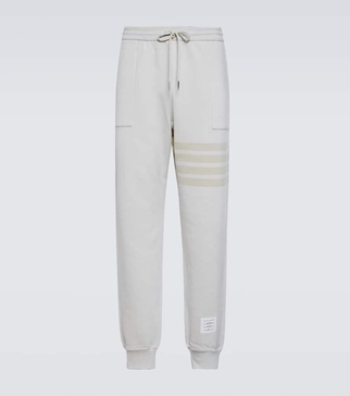 4-Bar cotton sweatpants