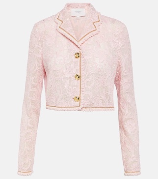 Cropped lace jacket