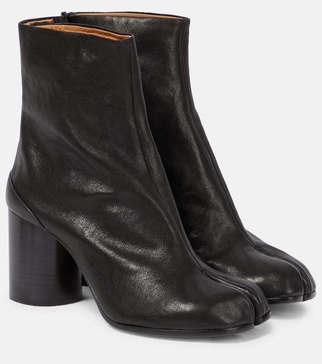 Tabi leather ankle boots