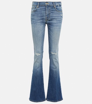 Bootcut Tailorless mid-rise jeans