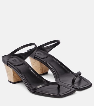 The City leather sandals