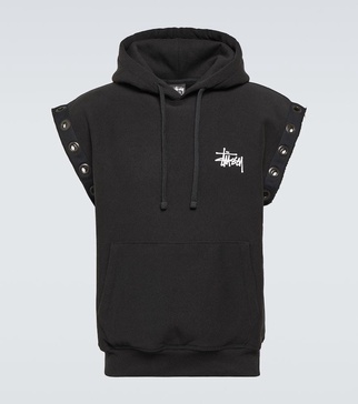 x Stüssy cotton-blend jersey hoodie