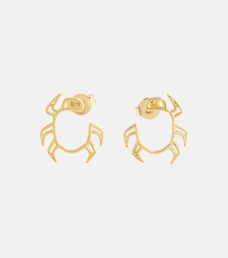 Escarabjo 9kt gold earrings