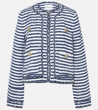 Matteo striped curly jacket