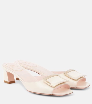 Trompette 45 patent leather mules