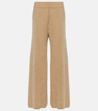 Ellery brushed cashmere flared pants 