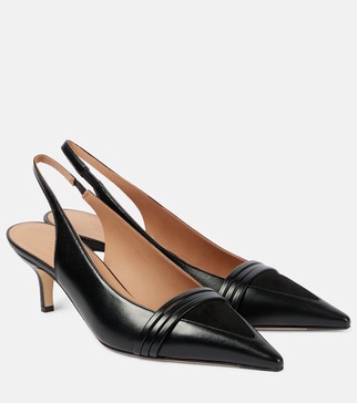 Tanner 45 leather slingback pumps