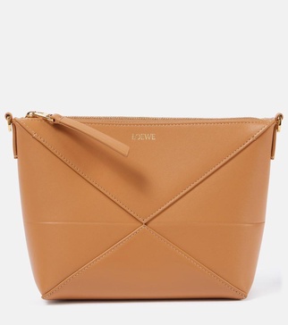 Puzzle Fold leather clutch