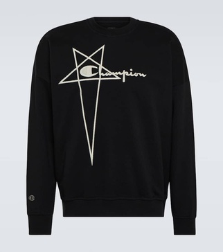 x Champion® embroidered cotton sweatshirt