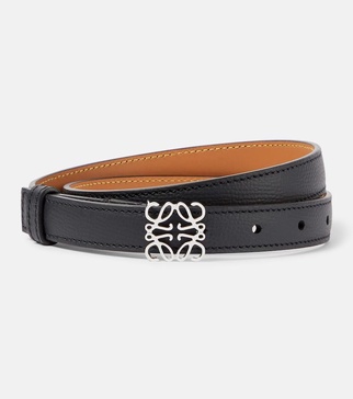 Anagram leather belt