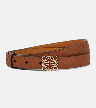 Anagram leather belt