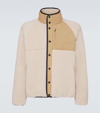 Cashmere and silk fleece jacket