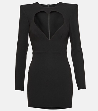 Mercer cutout crepe minidress