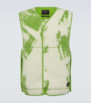 Wool-bend fleece vest