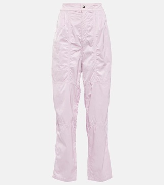 Low-rise straight pants