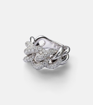 Catene 18kt white gold ring with diamonds