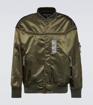 Nylon bomber jacket