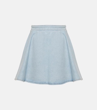 Denim mini skirt