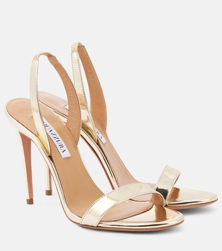 So Nude 105 metallic leather sandals