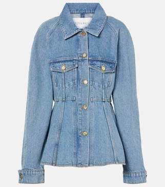 Peplum denim jacket