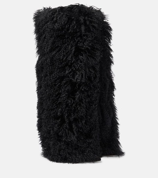 Shearling fur boots