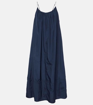 Seine silk and cotton maxi dress