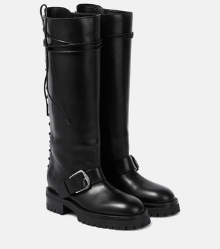 Ans knee-high leather boots