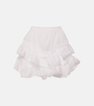 Gisele lace-trimmed cotton shorts