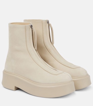 50mm Zipped leather ankle boots