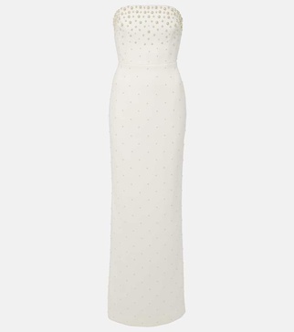 Bridal Theresa faux pearl-embellished gown