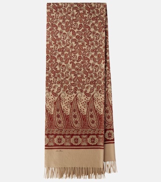 Paisley cashmere scarf