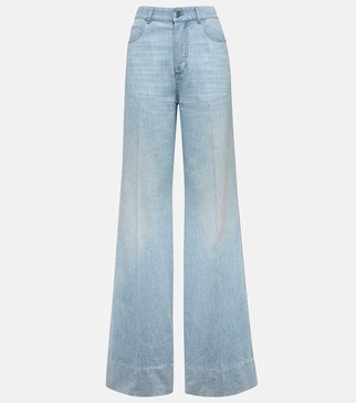 High-rise wide-leg jeans