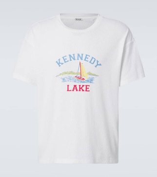 Kennedy Lake-print T-shirt