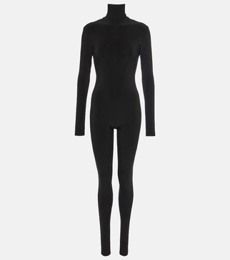 Open-back jersey catsuit