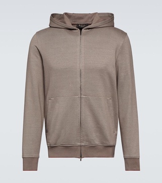 Cairns cotton and linen hoodie