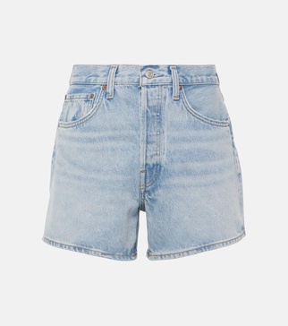 Parker mid-rise denim shorts