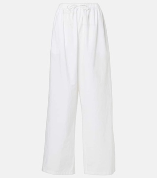 Hubert cotton wide-leg pants