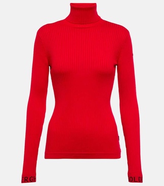 Mira ribbed-knit turtleneck sweater