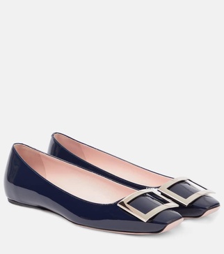 Trompette patent leather ballet flats