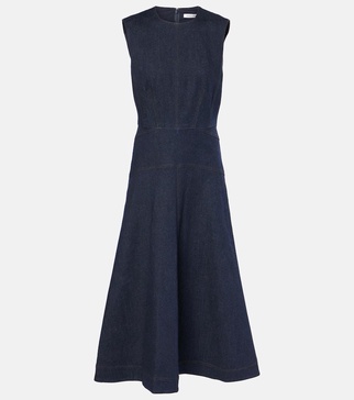 Karrigan denim midi dress