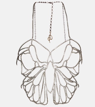 Butterfly embellished body chain