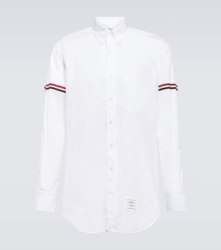 Ticolor-trimmed cotton shirt